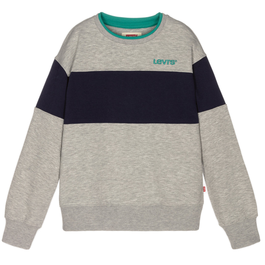 LEVI'S KIDS-BOYS FLEECE SWEATSHIRT GREY