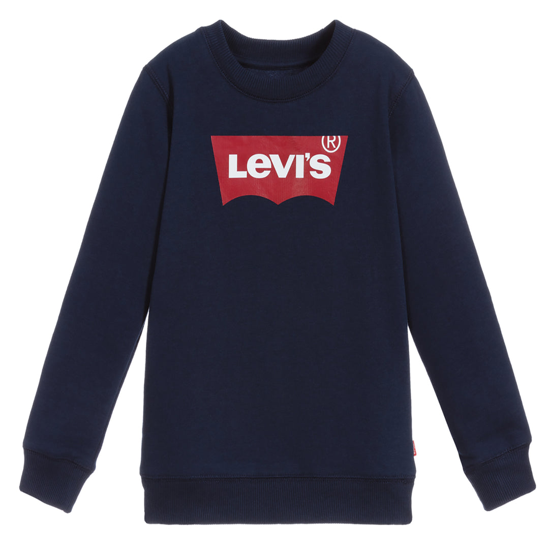 LEVI'S KIDS-BOYS BATWING SWEATSHIRT NAVY