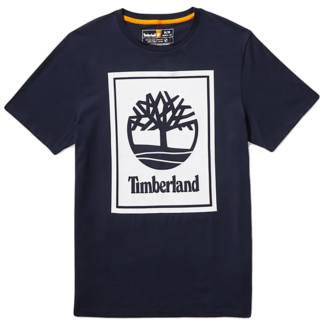 TIMBERLAND STACK LOGO T-SHIRT NAVY