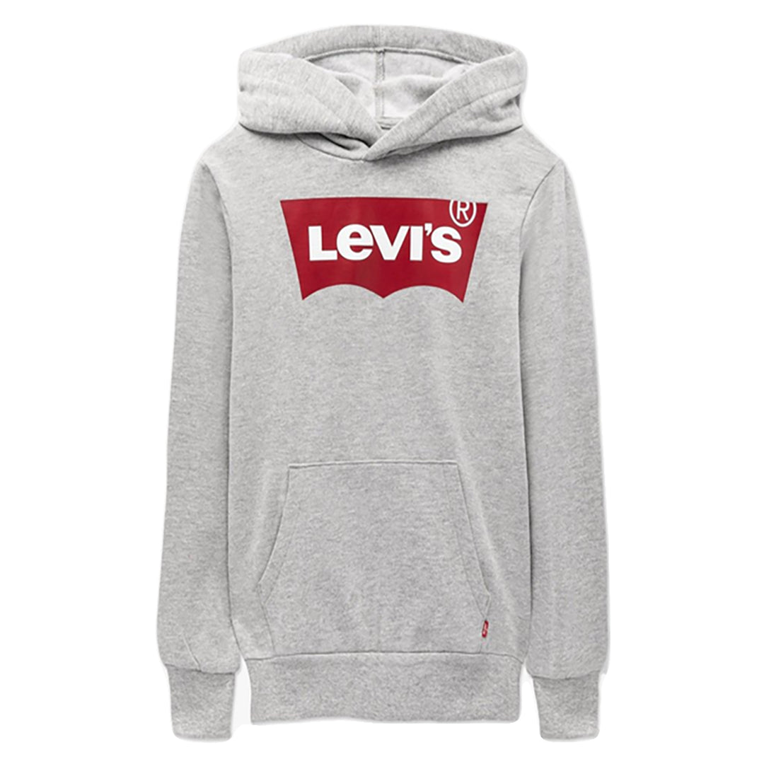 LEVI'S KIDS-BOYS BATWING FLEECE HOODIE GREY