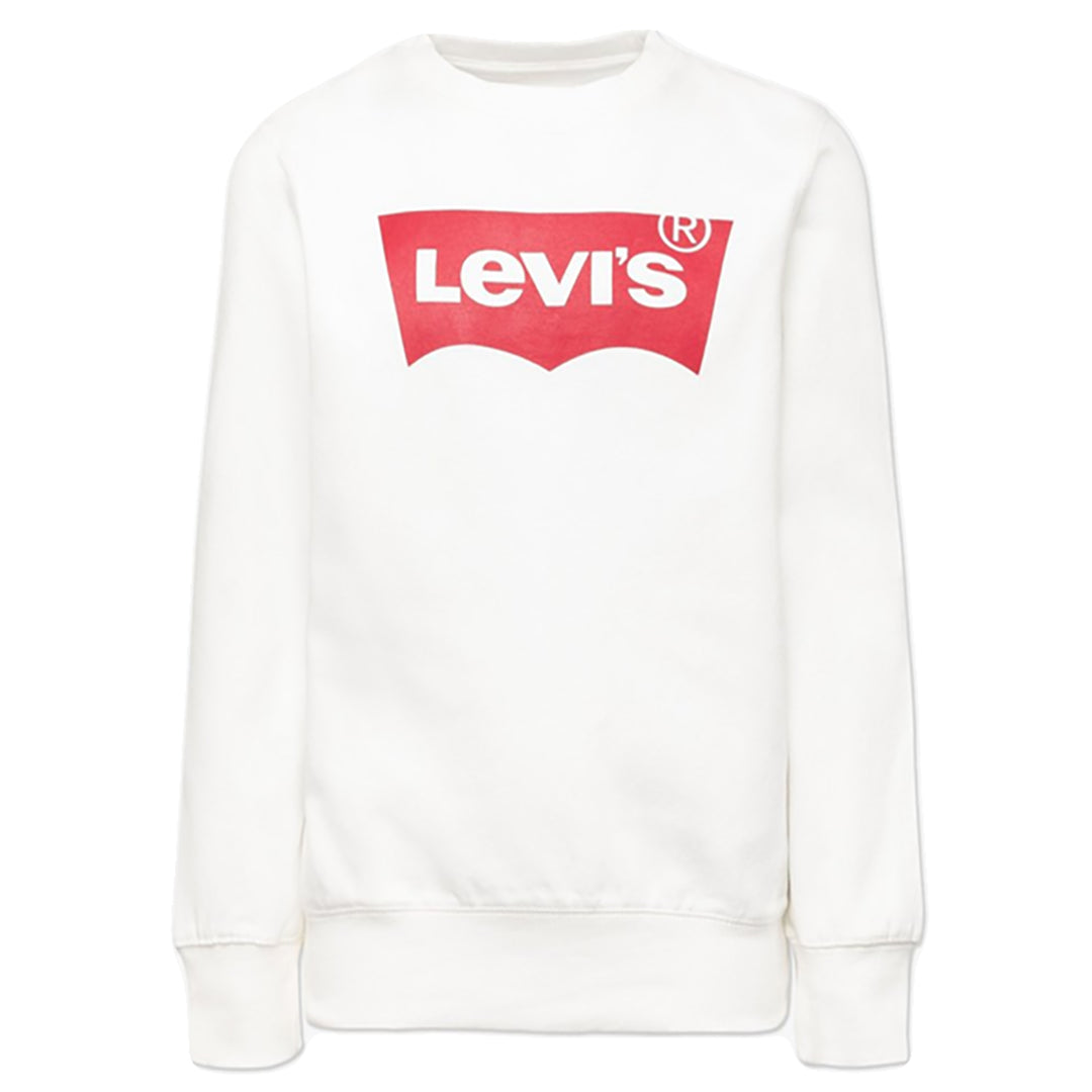 LEVI'S KIDS-BOYS BATWING SWEATSHIRT WHITE