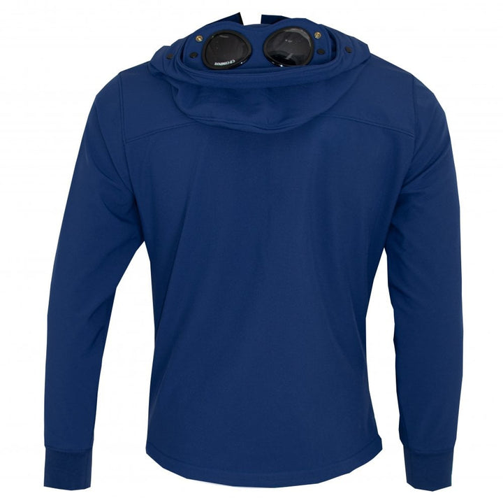 CP Company Goggle Hood Soft Shell Jacket Blue