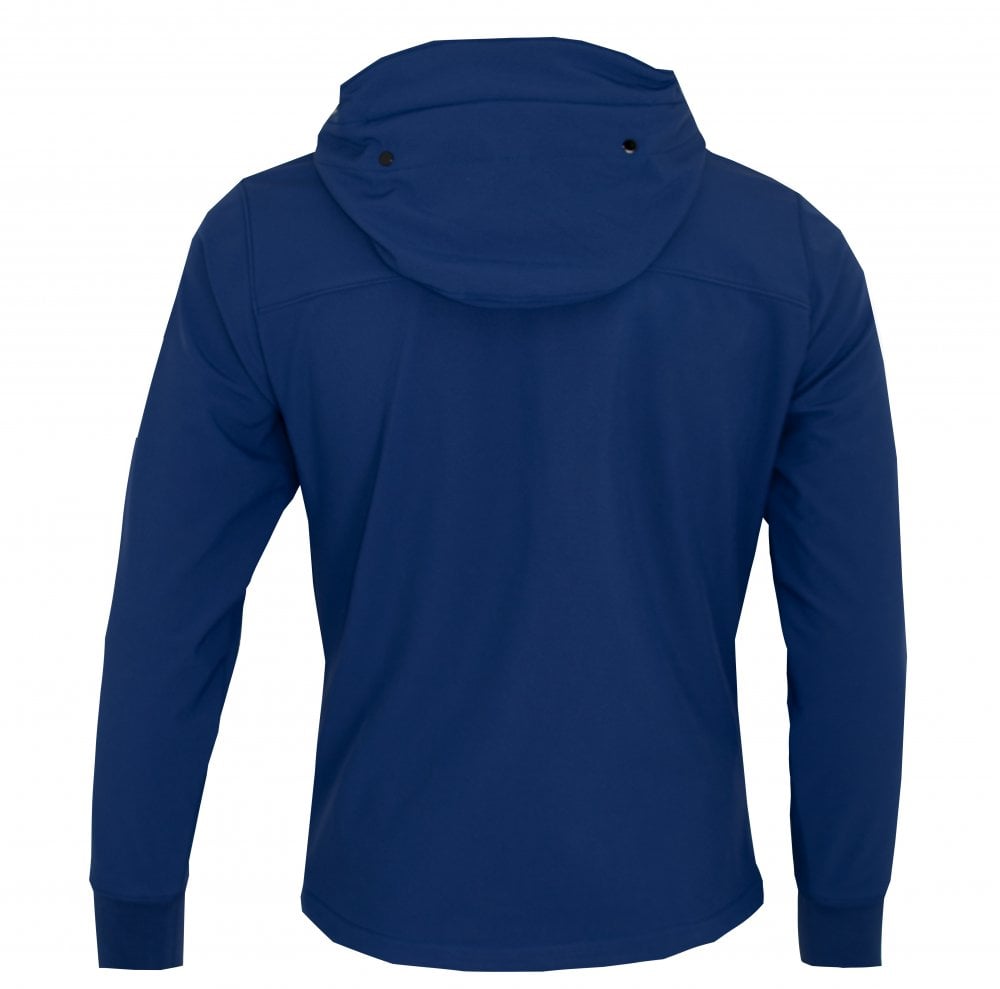 CP Company Goggle Hood Soft Shell Jacket Blue