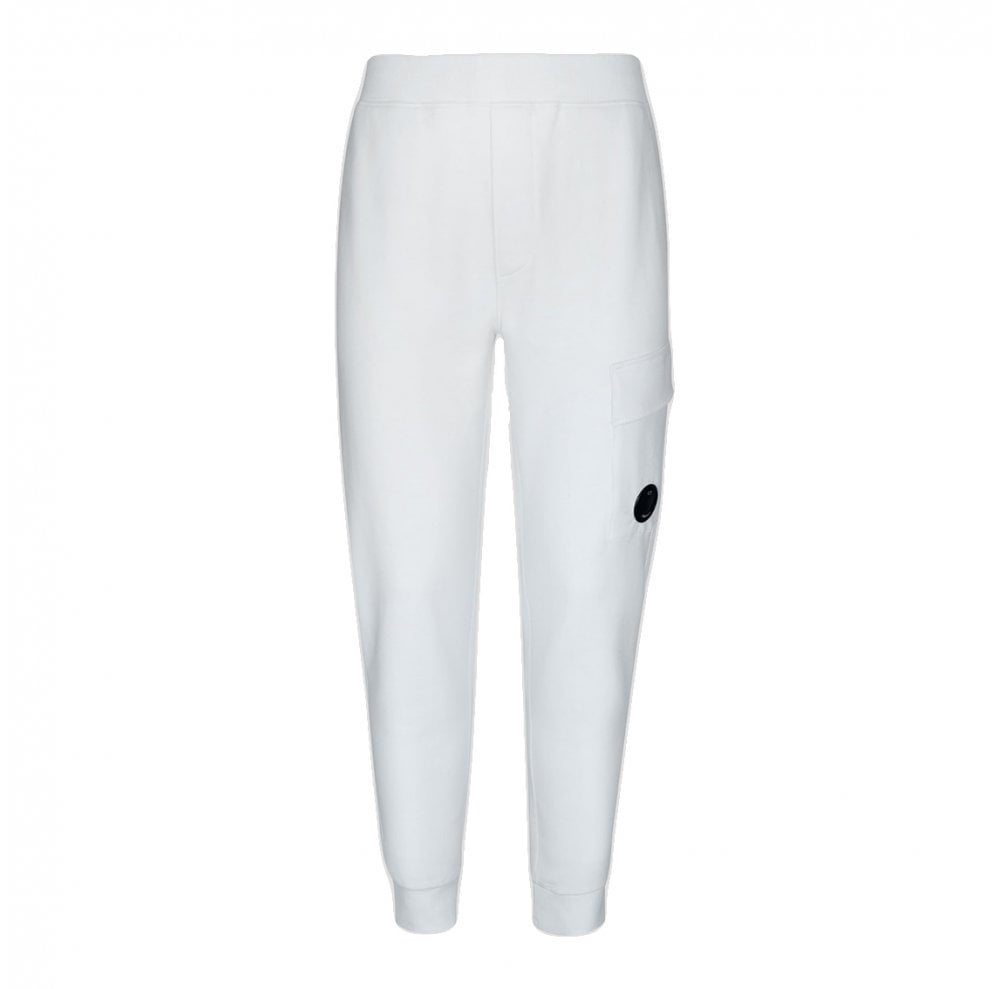 C.P Company Diagonal Raised Fleece Sweatpants White