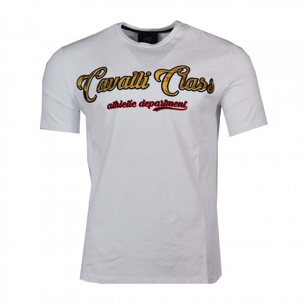 Cavalli Class Verde Cotton Men T-Shirt
