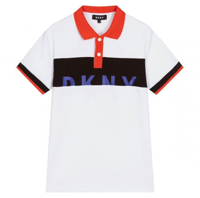 DKNY boys Slice Logo Polo