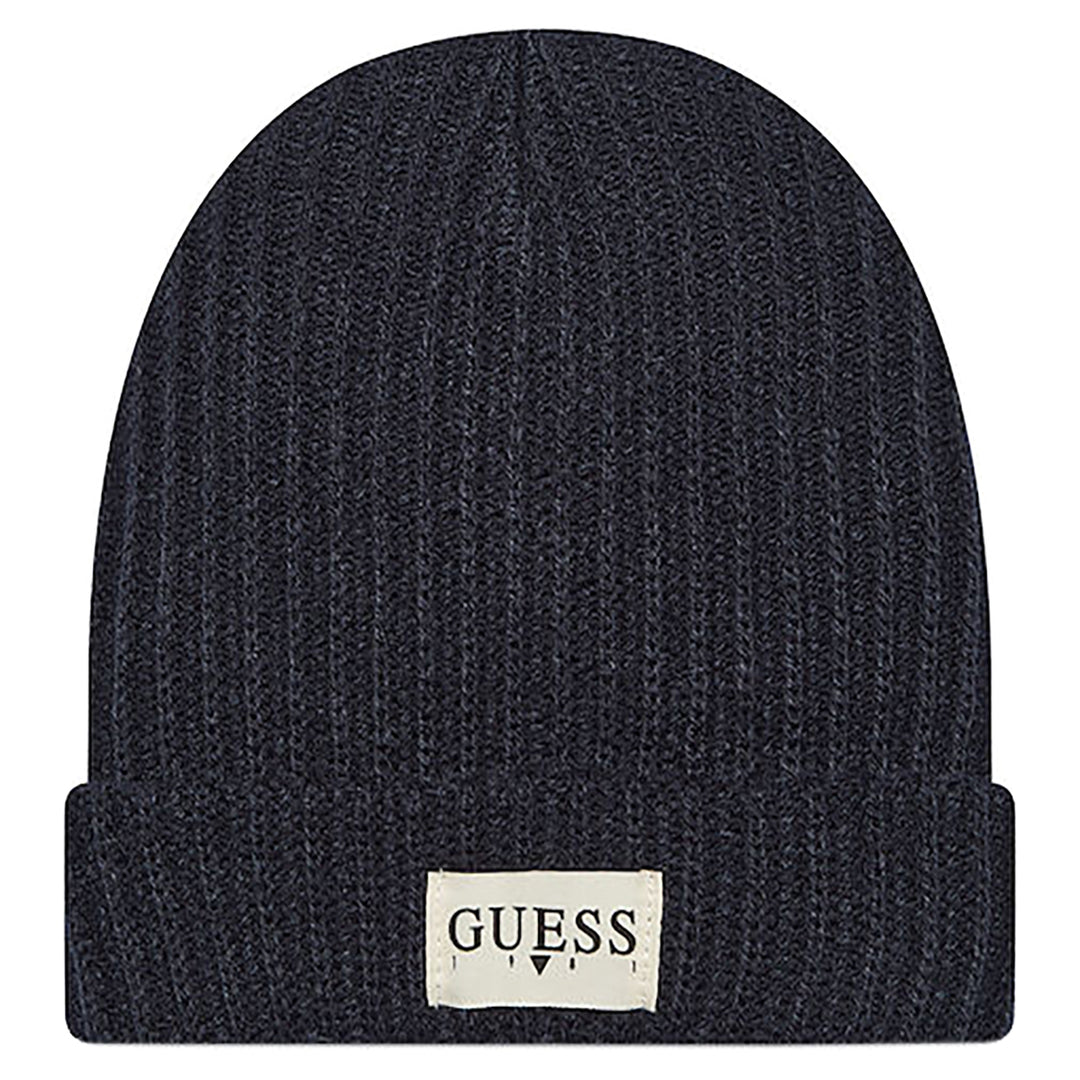 GUESS KIDS-BOYS FRONT LOGO BEANIE NAVY