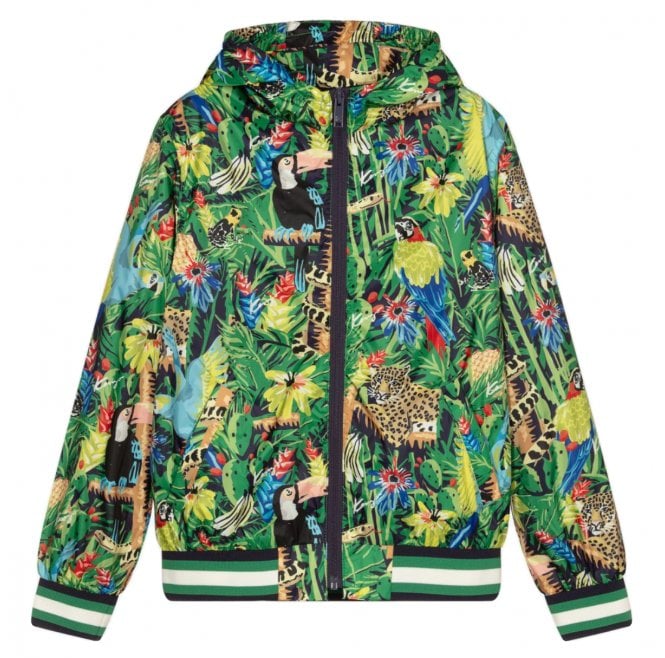 Kenzo Boys Jungle Print Windbreaker