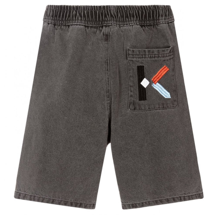 Kenzo Kids Logo Denim Shorts