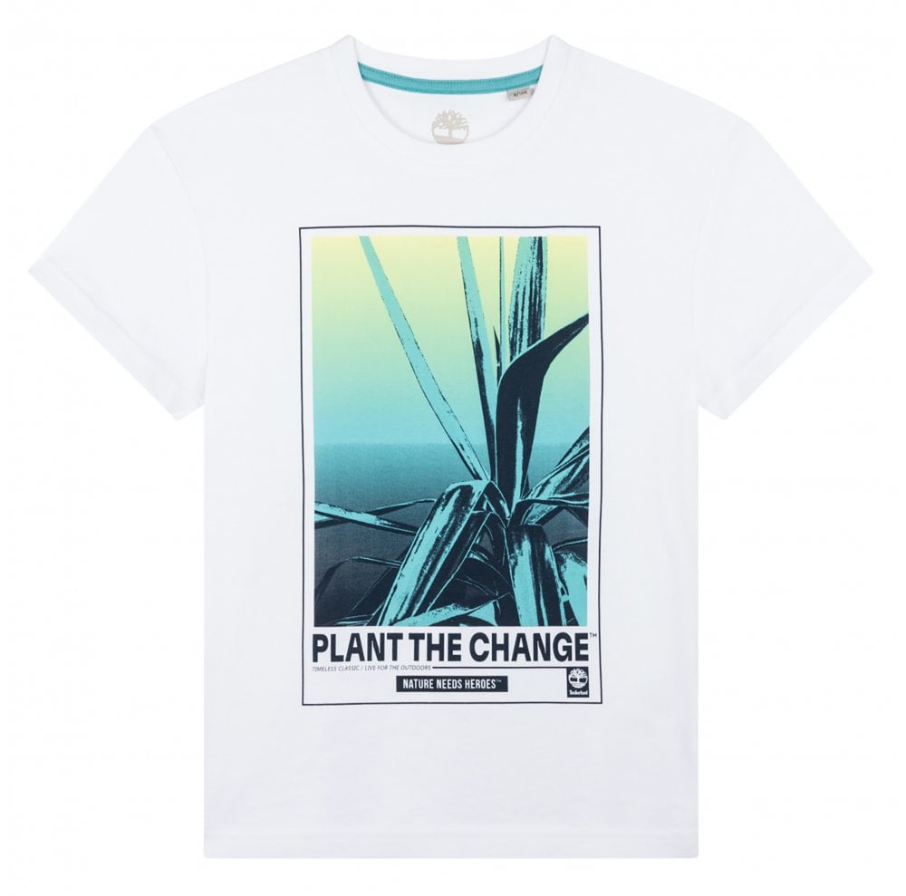 Timberland Kids Graphic Print T-shirt White