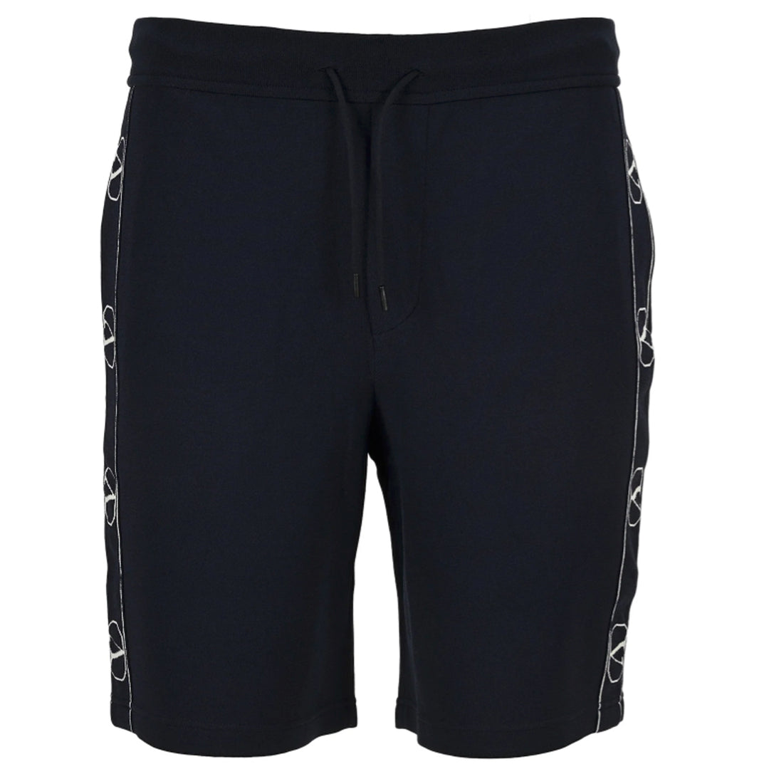 Valentino Tape V Logo Shorts Navy