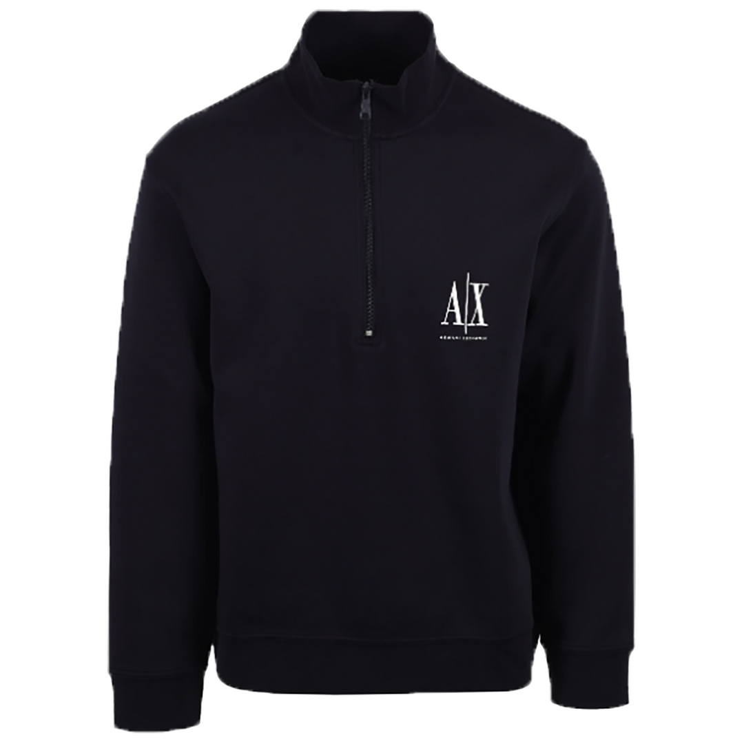 Armani Exchange Quarter-zip Jumper - NAVY