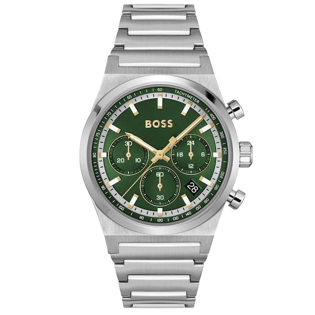 BOSS Candor Mens Watch 41mm Green