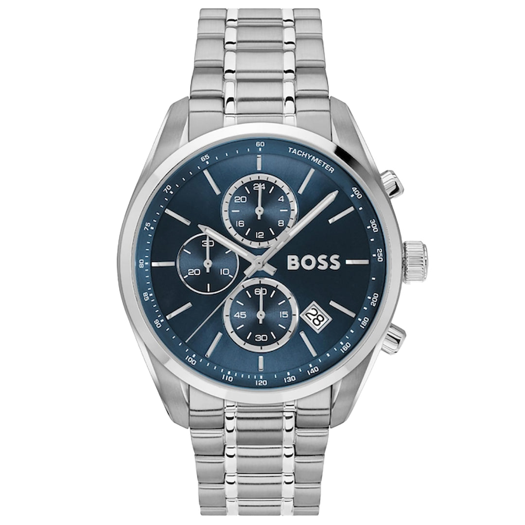 BOSS Grand Prix Mens Watch 44.5mm Blue