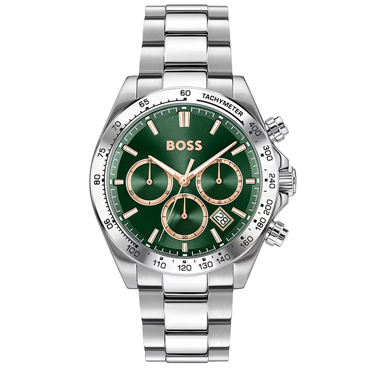 BOSS HERO 2.0 Chronograph (44mm) Green Dial / Stainless Steel Bracelet