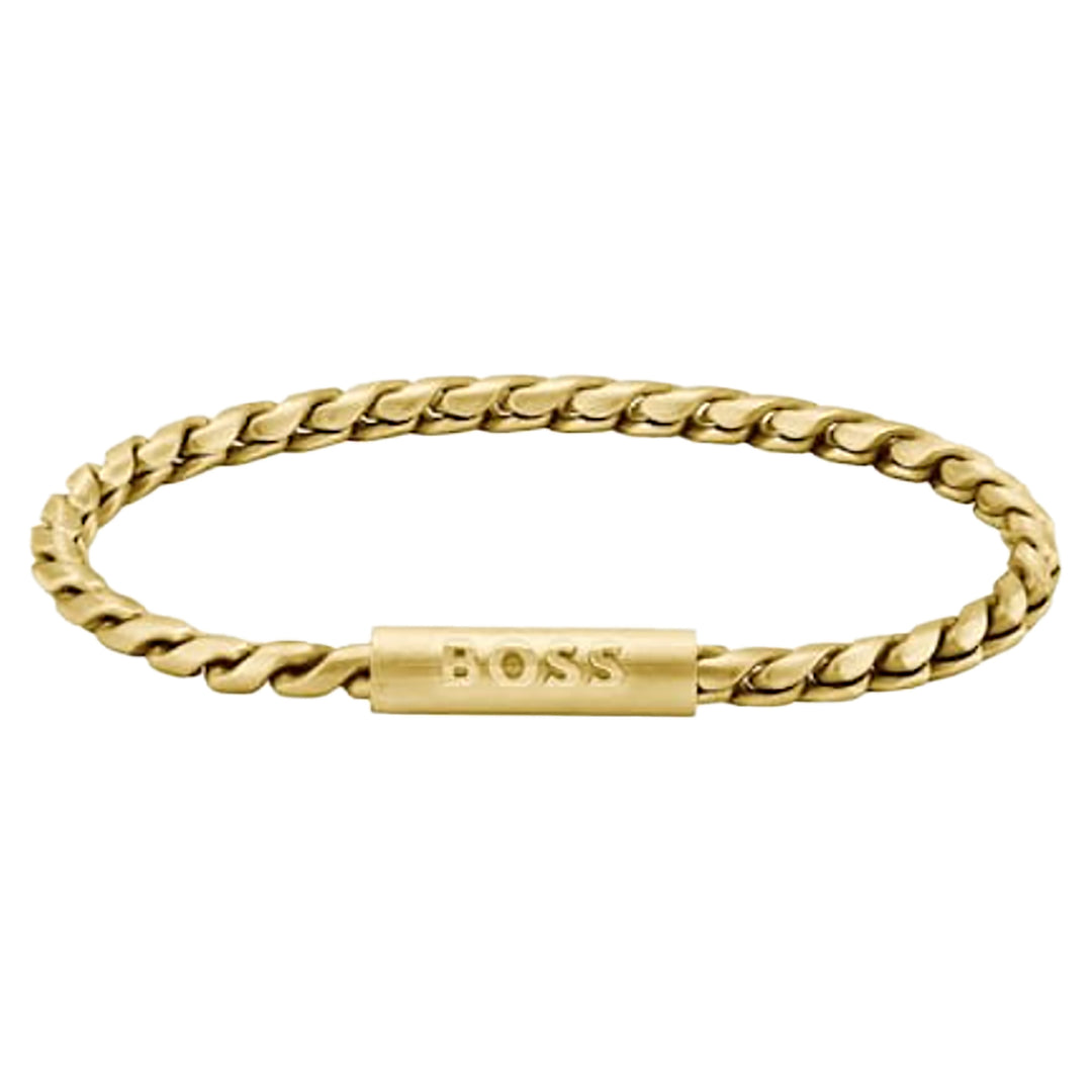 BOSS Doran Yellow Gold Coloured Chain Link Bracelet