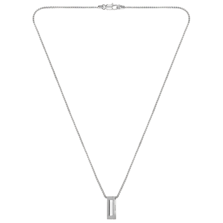 BOSS Jewellery Men's Candor Dog Tag Stainless Steel Necklace