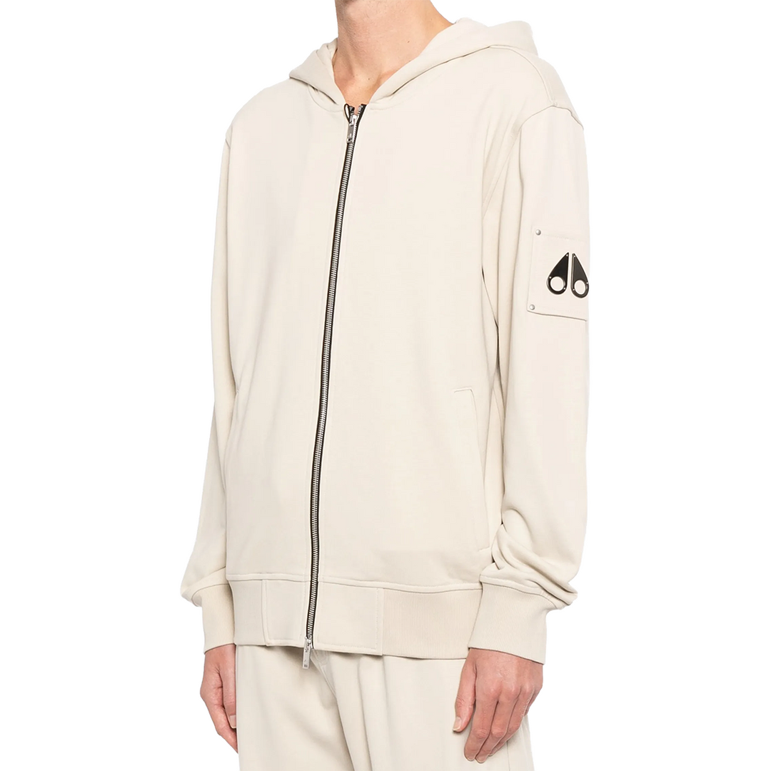 Moose Knuckles Hartsfield zip-up hoodie - CREAM