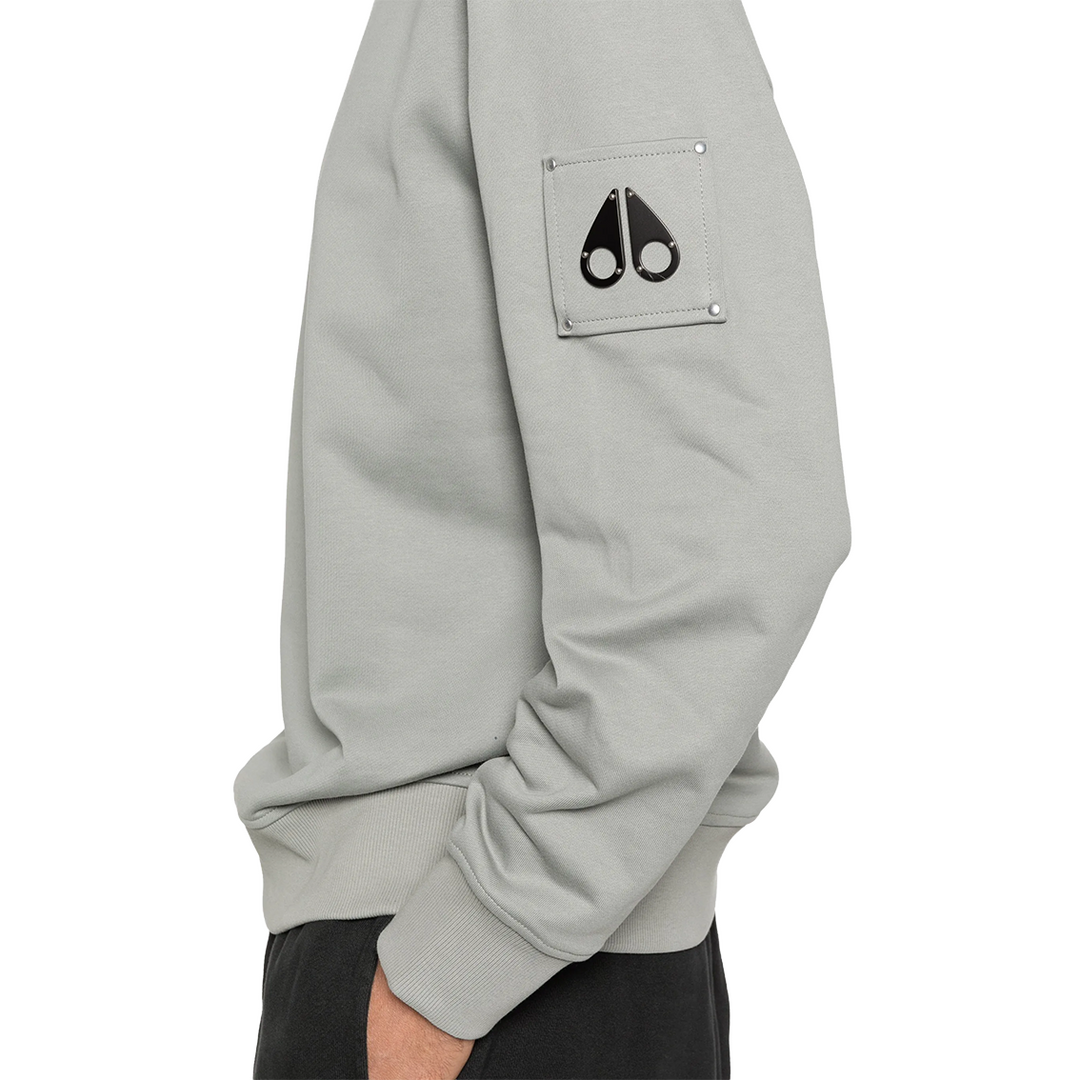 Moose Knuckles pocket crewneck sweater - GREY