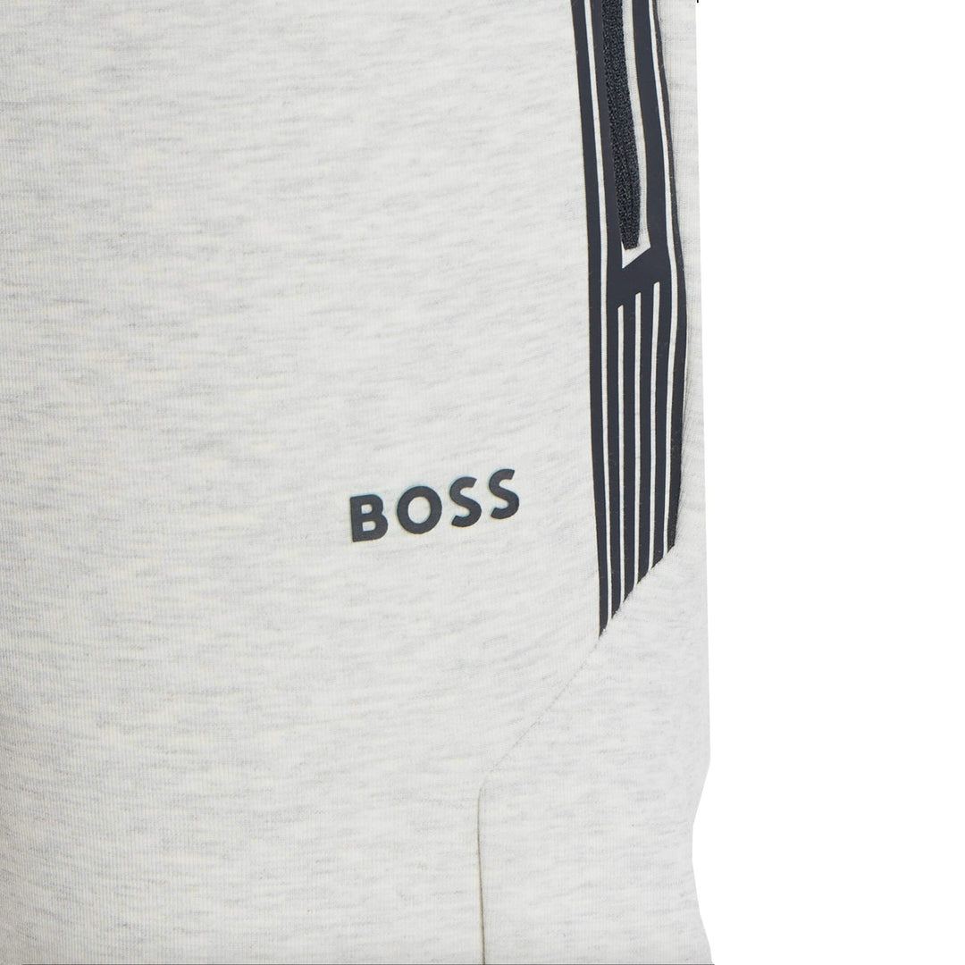 Boss Tracksuit Bottoms With Hd Logo Print - Grey