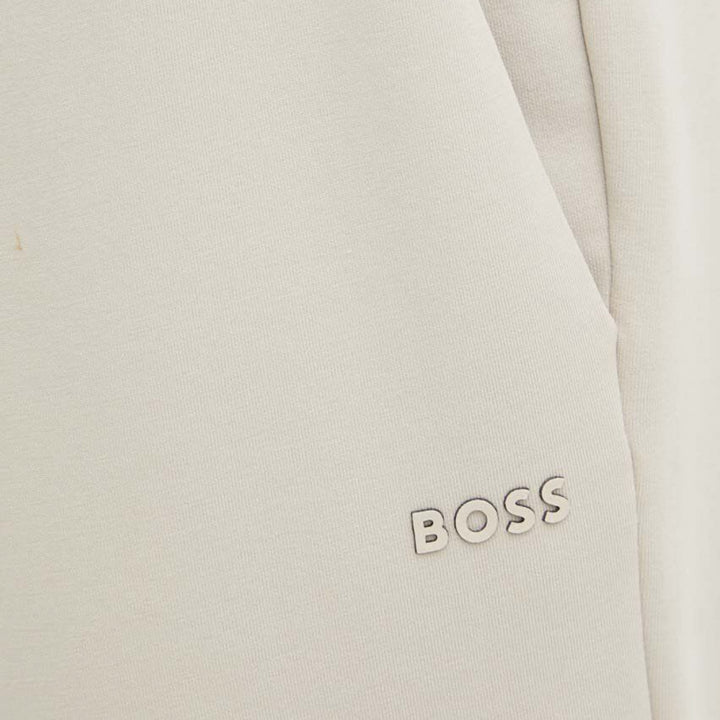 Boss Tracksuit Bottoms With Logo Print - Beige