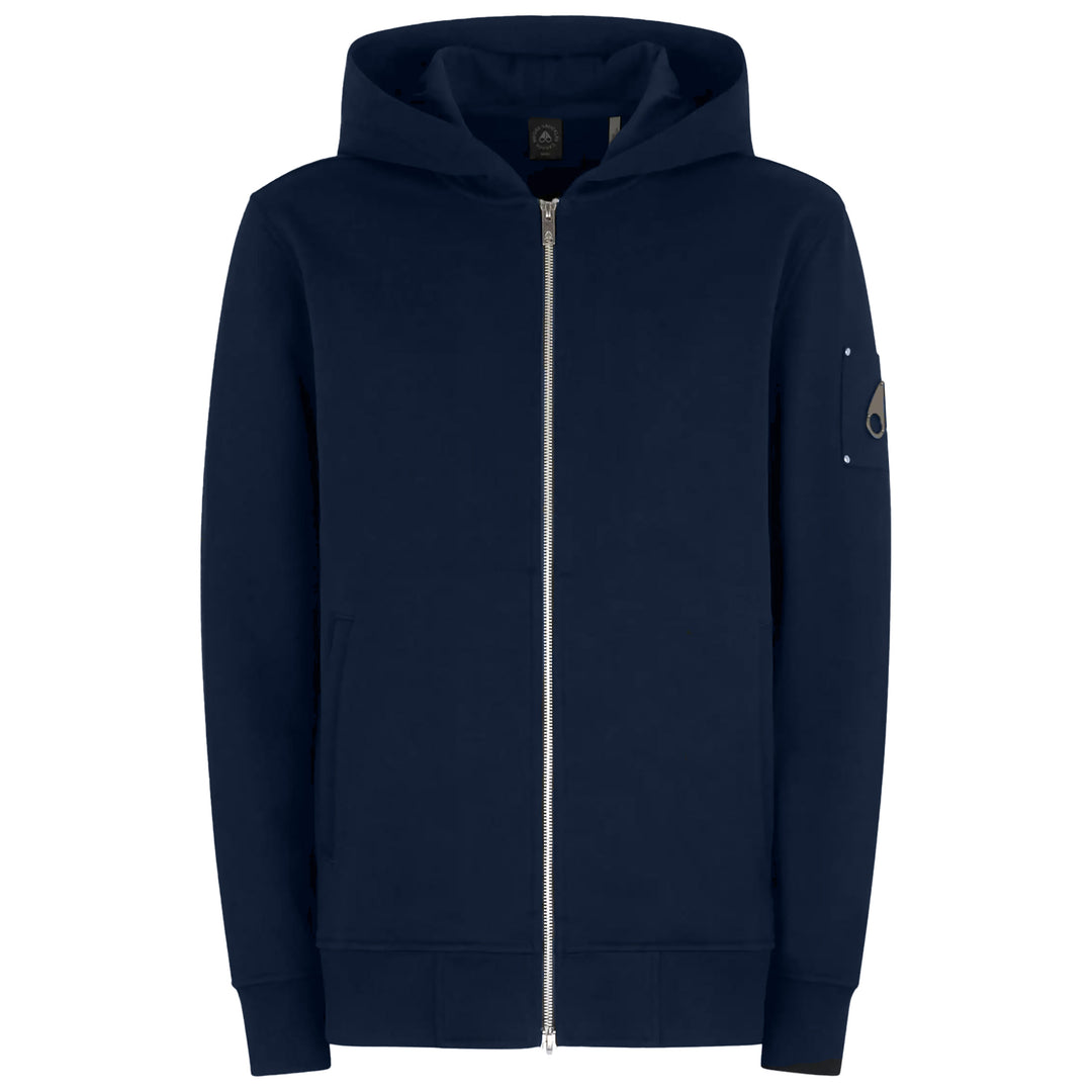 Moose Knuckles Zip Hoodie - Navy