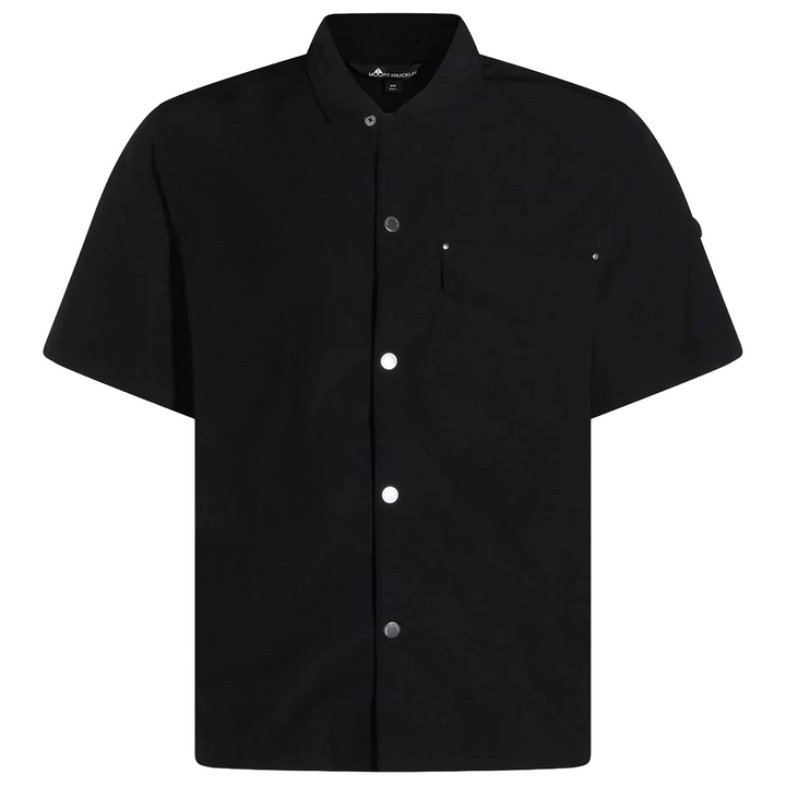 Moose Knuckles CHARLESBOURG BOWLING SHIRT - BLACK