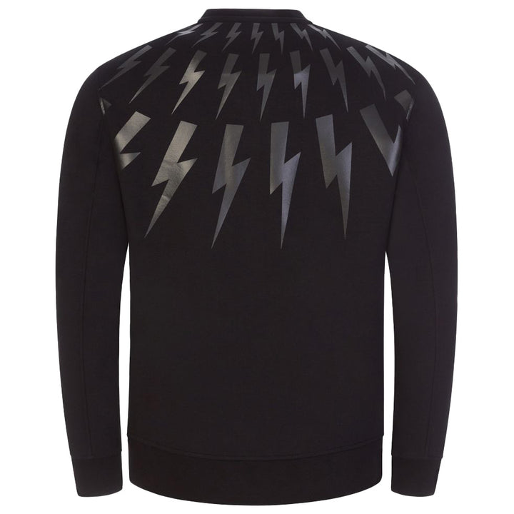 Neil Barrett Front Pocket Thunderbolt Sweatshirt Black