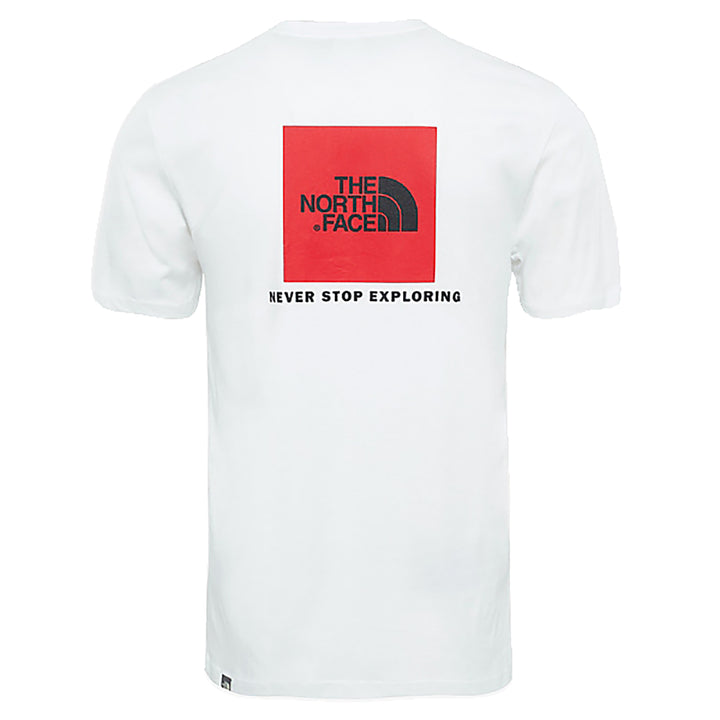 North Face Red Box T Shirt White