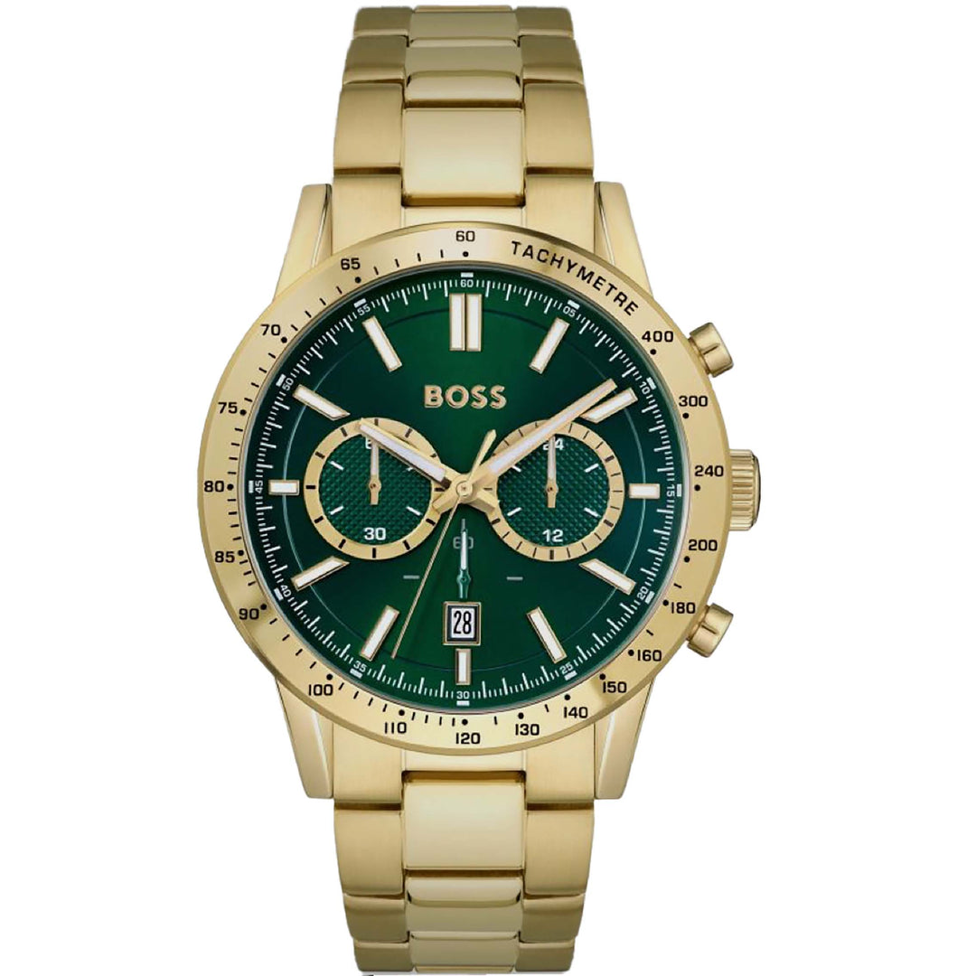 Hugo Boss Chronograph Green/Gold Mens Watch