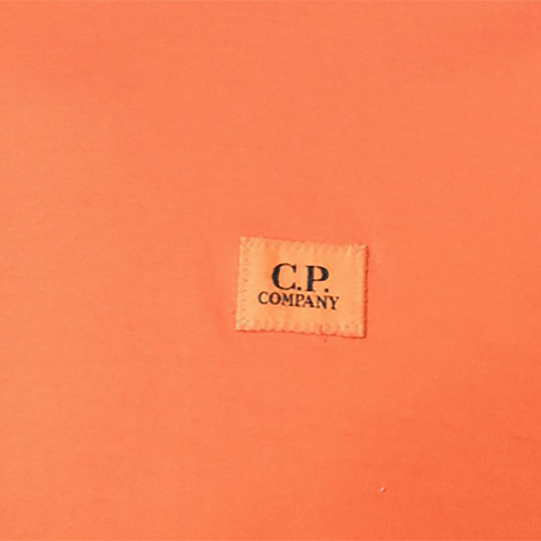 C.P.Company logo-patch cotton T-shirt Orange