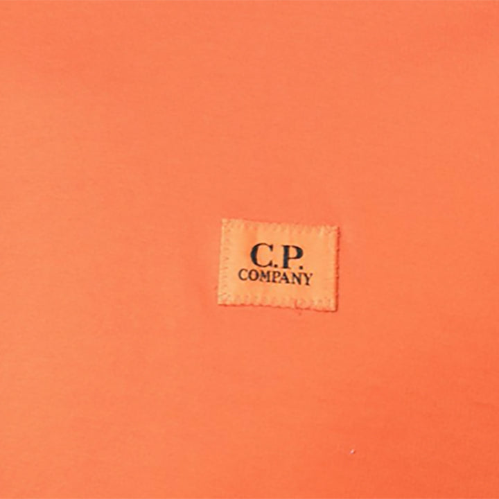 C.P.Company logo-patch cotton T-shirt Orange