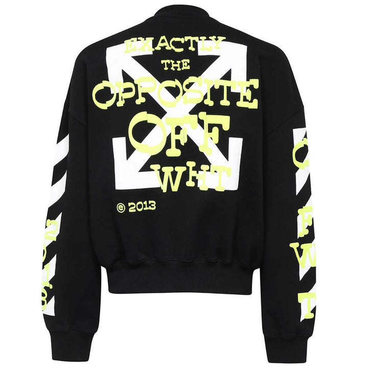 Off-White Logo Detailed Sweatshirt Black