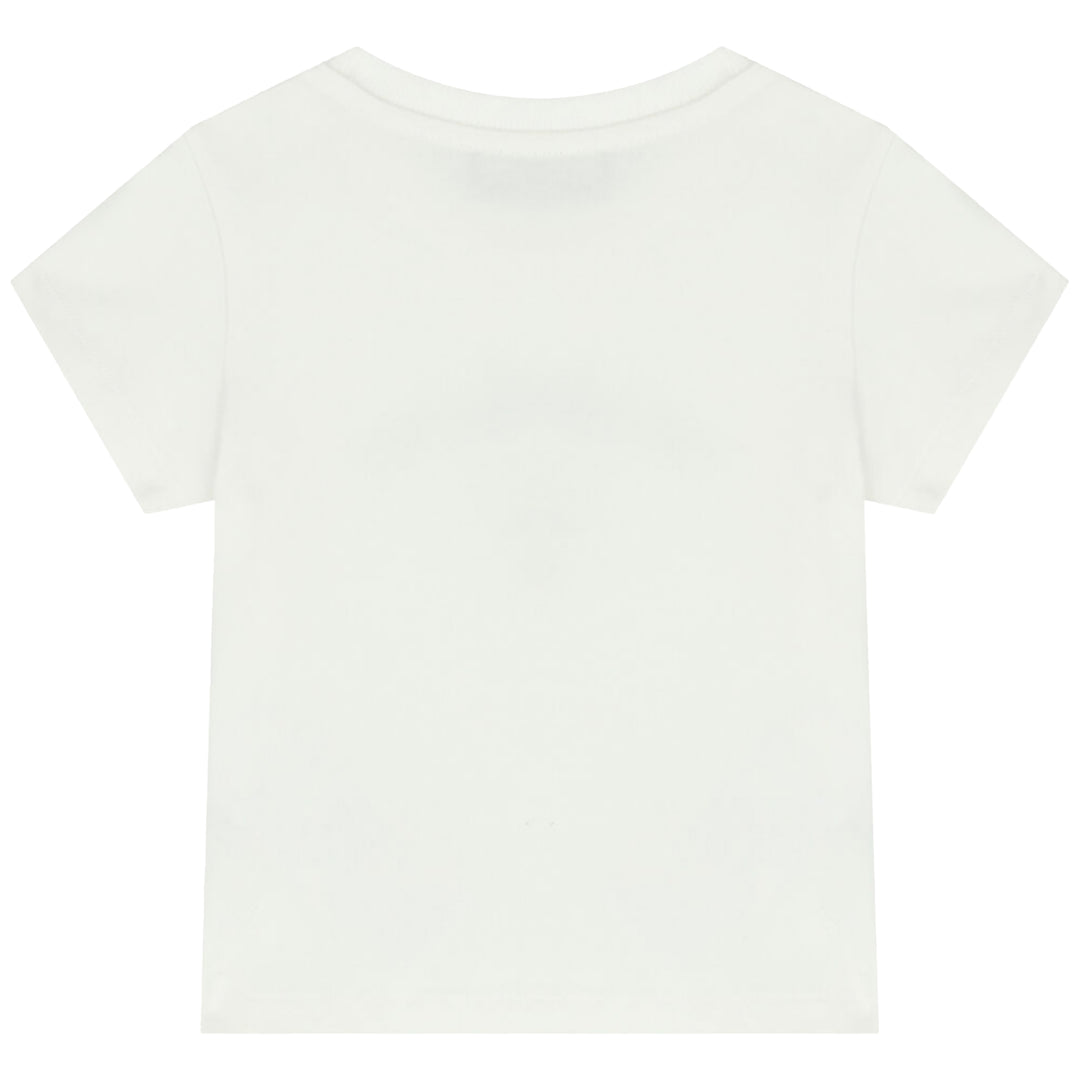 Moschino Kids Leo Teddy Bear-print T-shirt White