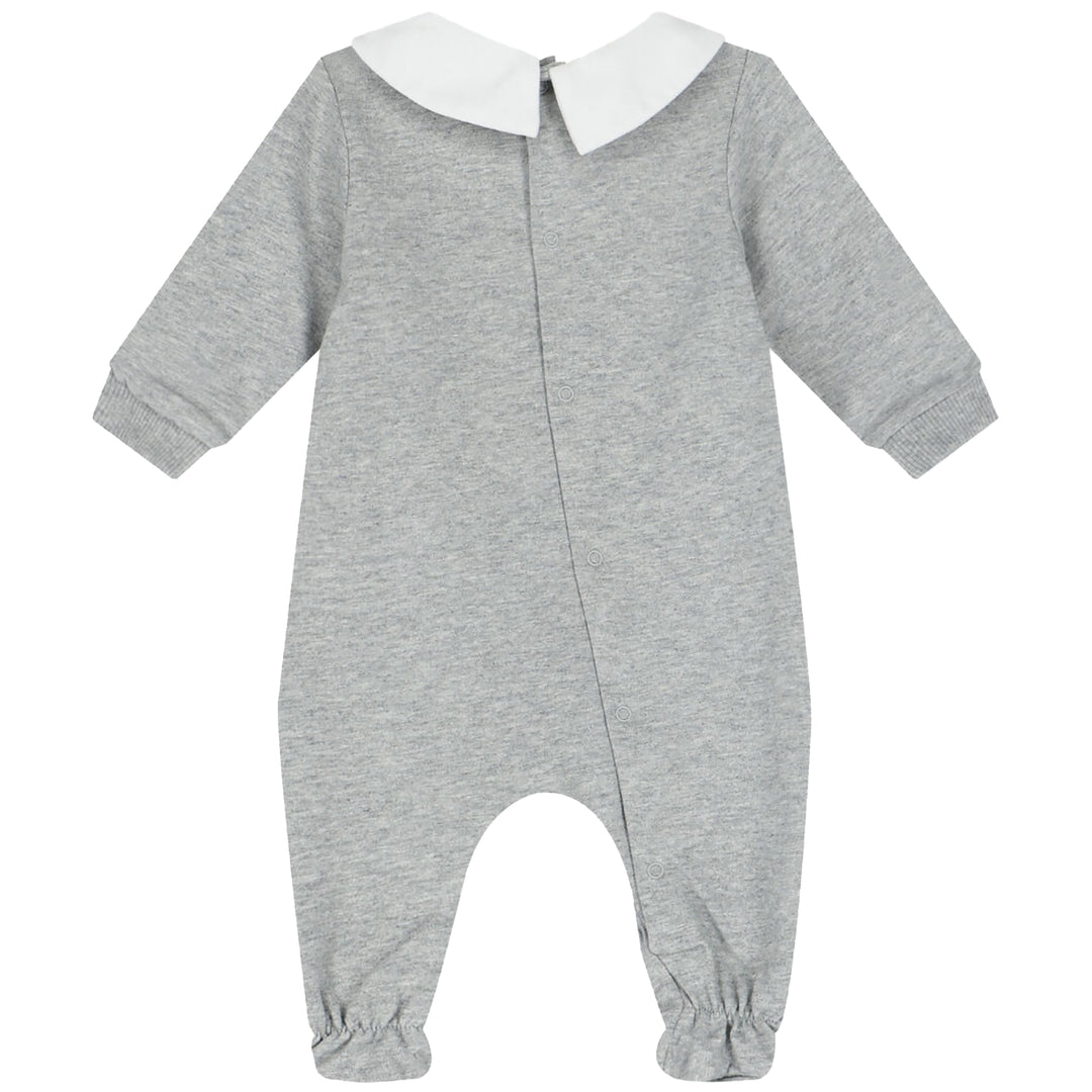 Moschino Kids Teddy Bear Logo Babygrow Grey