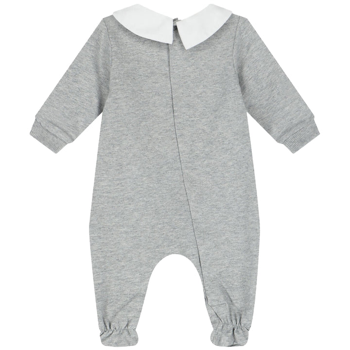 Moschino Kids Teddy Bear Logo Babygrow Grey