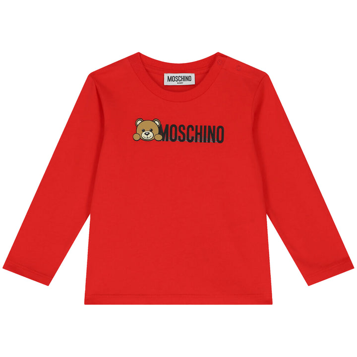 Moschino Kids Long sleeve t-shirt Red