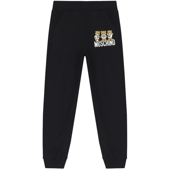 Moschino Kids Friends Teddy Logo Tracksuit Black