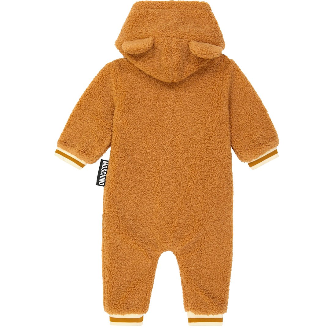 Moschino Kids Teddy Bear Romper Brown