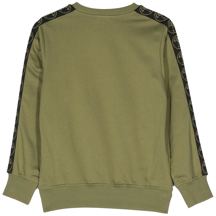 Moschino Kids Sweatshirt front logo Khaki