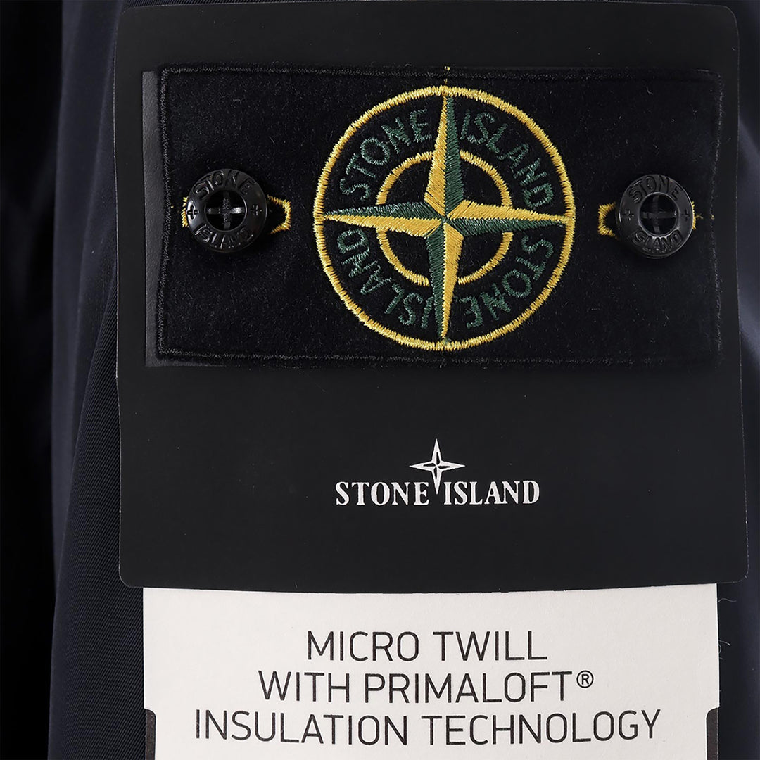 Stone Island Micro-Twill Primaloft Jacket navy