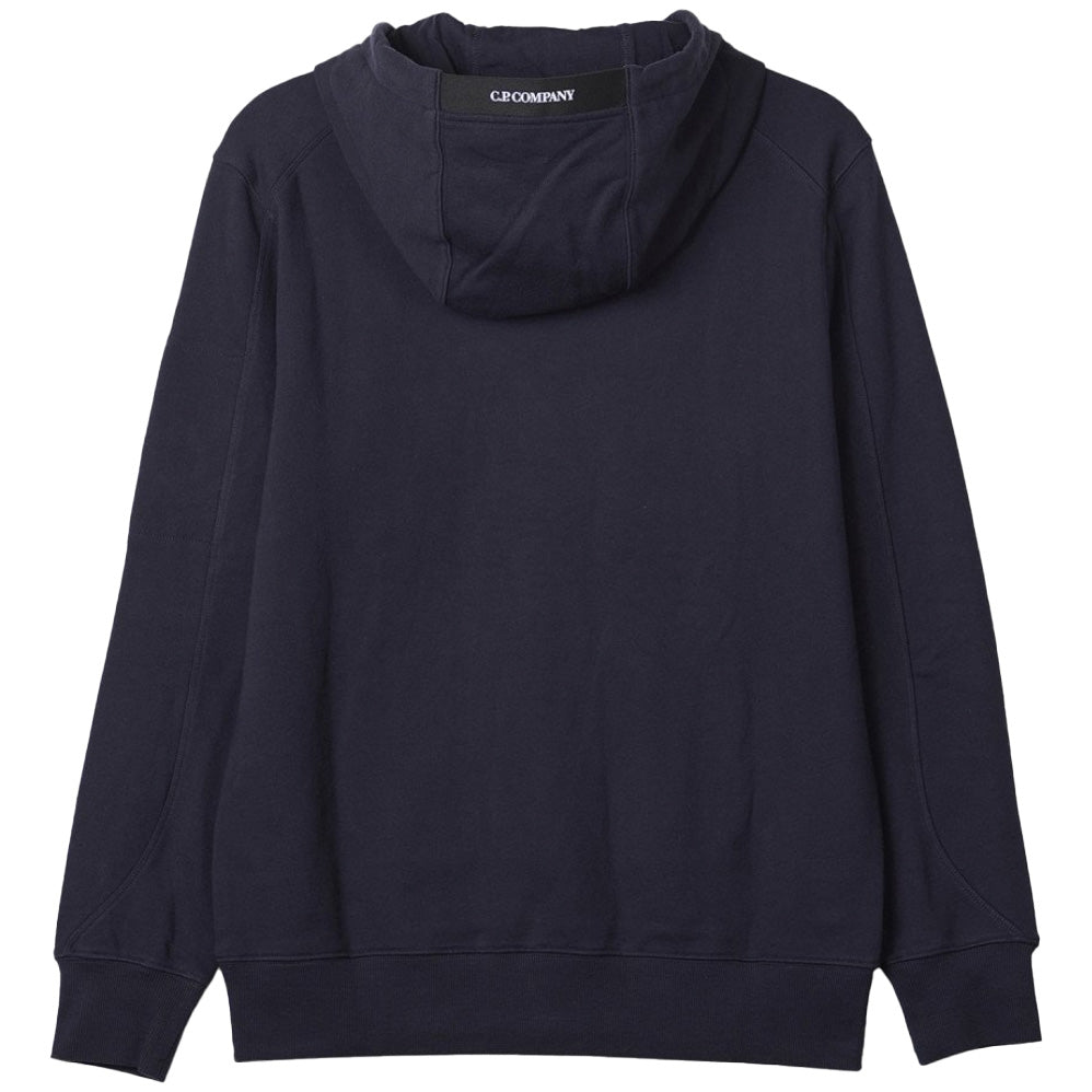 C.P.Company Diagonal Raised Fleece Hoodie Navy