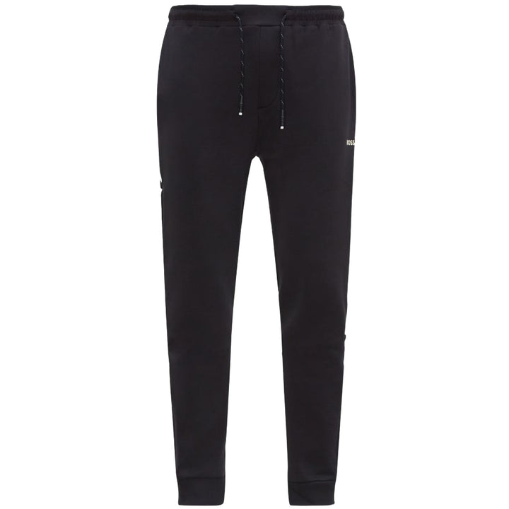 BOSS Cotton-Blend Tracksuit Bottoms With Side-Stripe Tape Navy