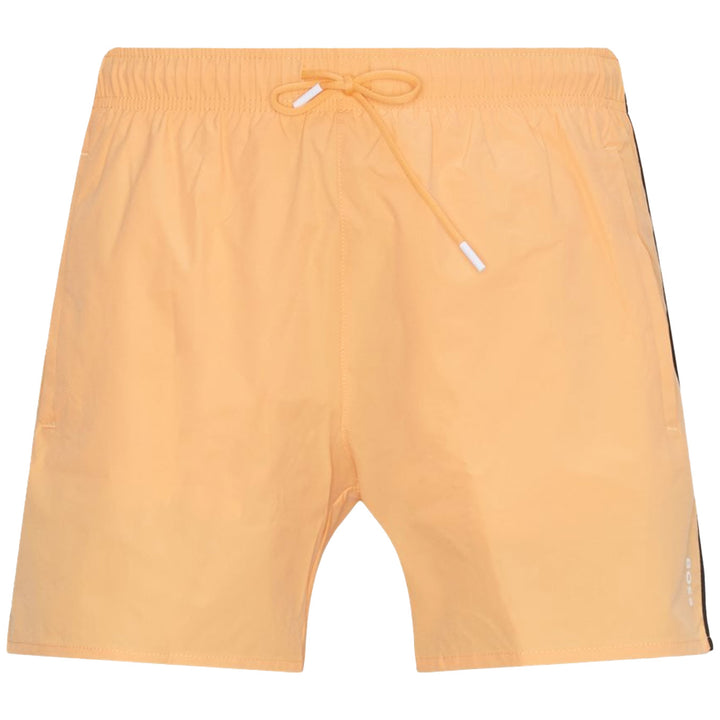 Boss Icon Signature Stripe And Logo Swimshorts - Orange