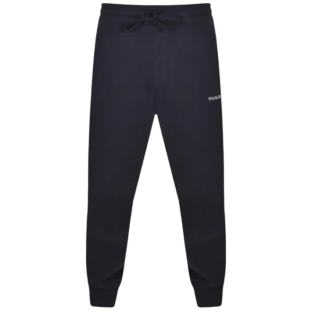 Hugo Cotton-Terry Tracksuit-Set With Contrast Branding - Navy