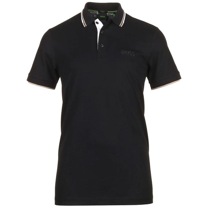 Boss Cotton-Blend Paddy Pro Polo - Black