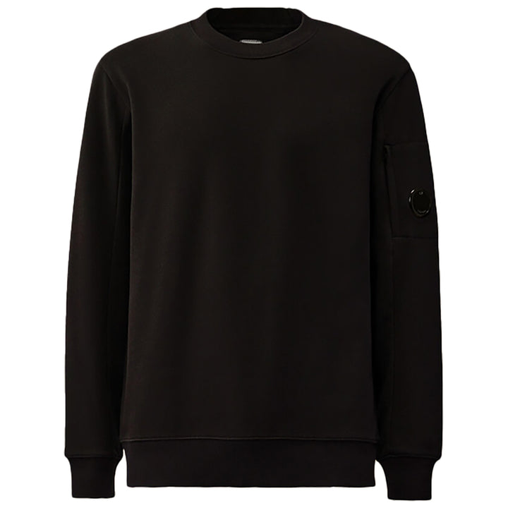 C.P.Company Crew Neck Lens Sweatshirt - BLACK