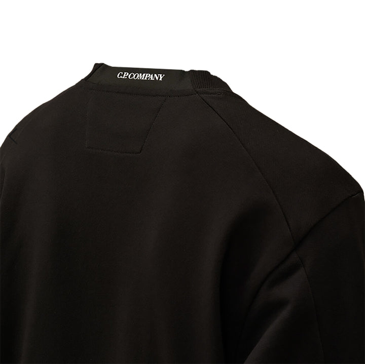 C.P.Company Crew Neck Lens Sweatshirt - BLACK