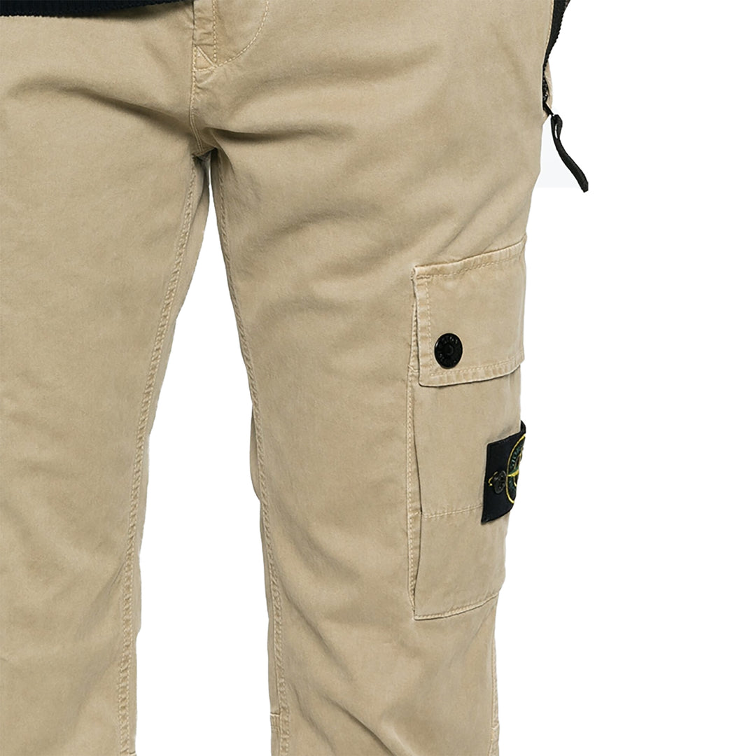 Stone Island Slim Fit Cargo Trousers - Beige