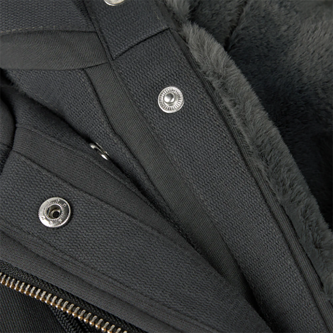Moose Knuckles CLASSIC BUNNY Zip Hoodie - CEMENT